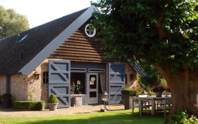 Armen in de lucht en gillen